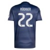 Virallinen pelipaita Real Madrid Rudiger 22 Vieras 2025-26 Lyhythihainen - Miesten